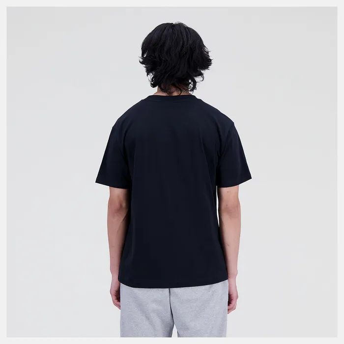 Shirts Men Newbalance Essentials Reimagined Cotton Jersey Short Sleeve Tshirt Black