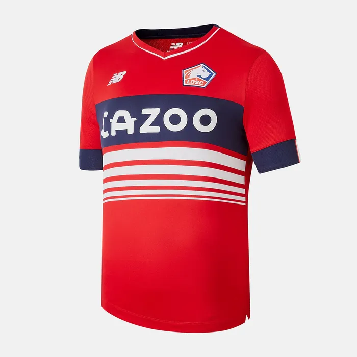 Shirts Men Newbalance Lille LOSC Home Short Sleeve Jersey Home