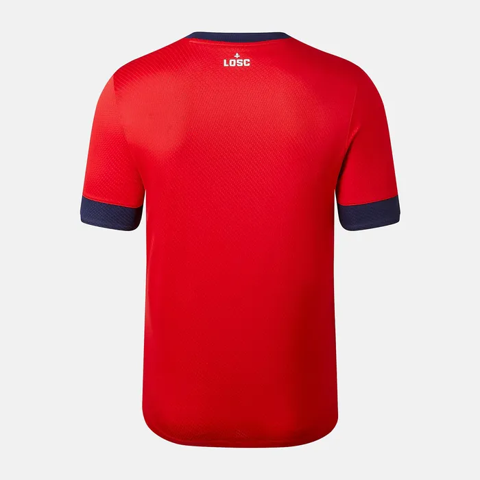 Shirts Men Newbalance Lille LOSC Home Short Sleeve Jersey Home Shirts Men Newbalance Lille LOSC Home Short Sleeve Jersey Home