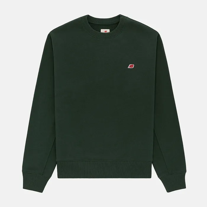 Shirts Men Newbalance MADE In USA Core Crewneck Sweatshirt Midnight Green