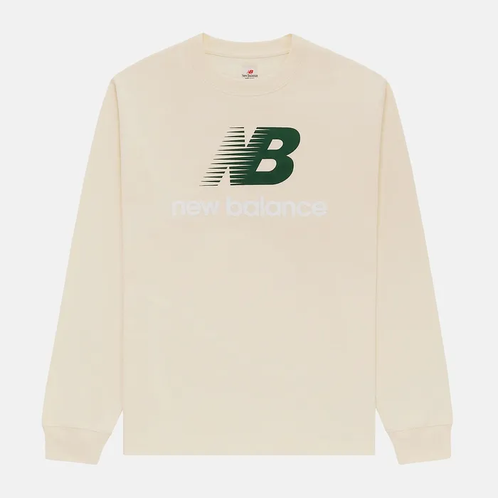 Shirts Men Newbalance MADE In USA Heritage Long Sleeve TShirt Afterglow