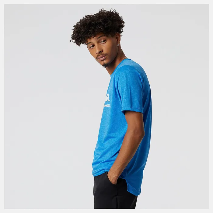Shirts Men Newbalance Run For Life Graphic Impact Run Short Sleeve Serene Blue Heather Shirts Men Newbalance Run For Life Graphic Impact Run Short Sleeve Serene Blue Heather