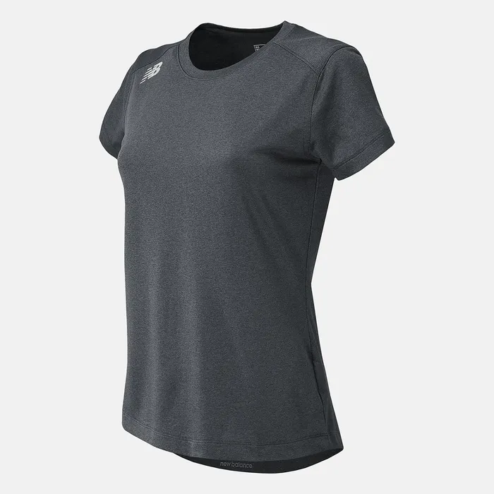 Shirts Women Newbalance NB Short Sleeve Tech Tee Dark Heather