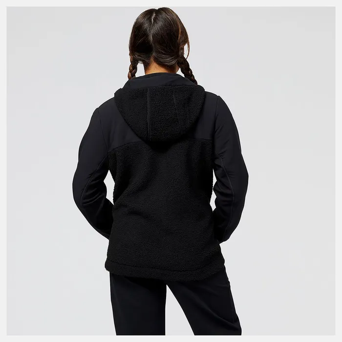 Shirts Women Newbalance Q Speed Sherpa Pullover Black Shirts Women Newbalance Q Speed Sherpa Pullover Black
