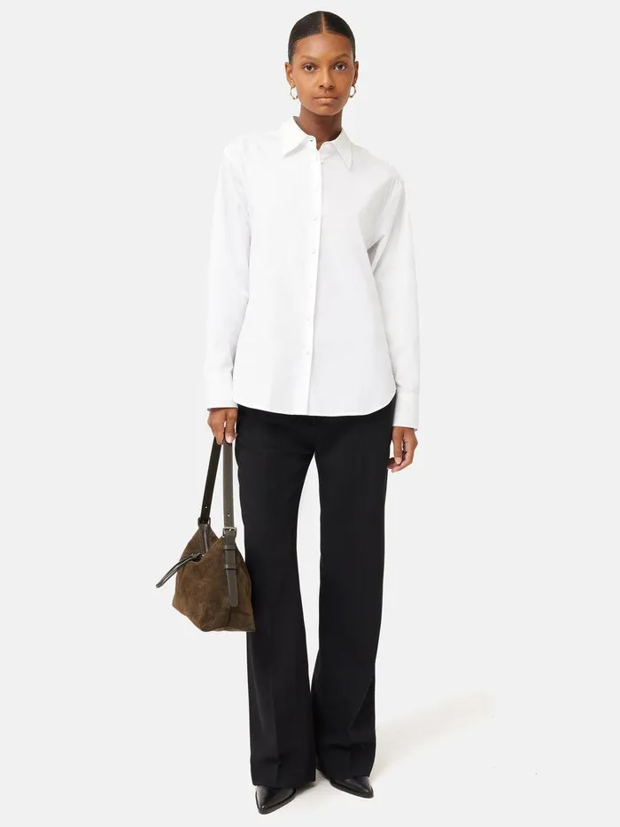 Shop Cotton Poplin Shirt White Jigsaw Shirts and Tops