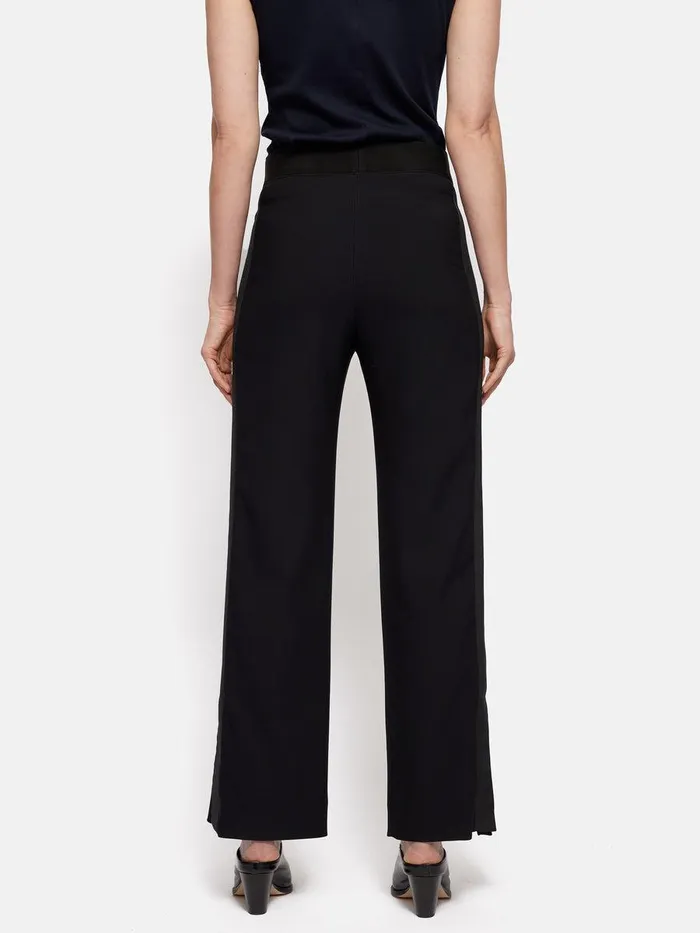 Shop Crepe Split Hem Jogger Black Jigsaw Trousers