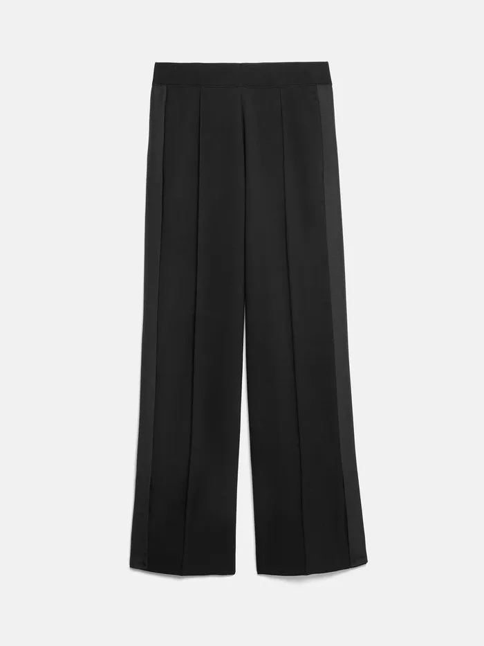 Shop Crepe Split Hem Jogger Black Jigsaw Trousers