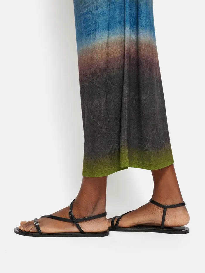 Shop Glazed Abstract Jersey Skirt Brown Jigsaw Skirts