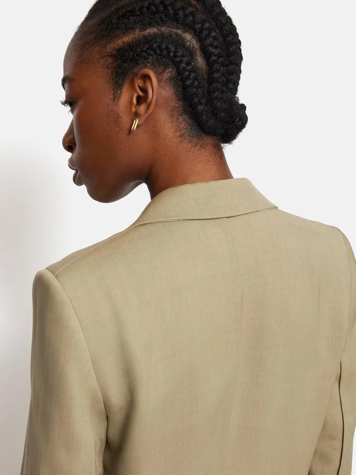 Shop Italian Linen Gibson Blazer Sand Jigsaw Coords