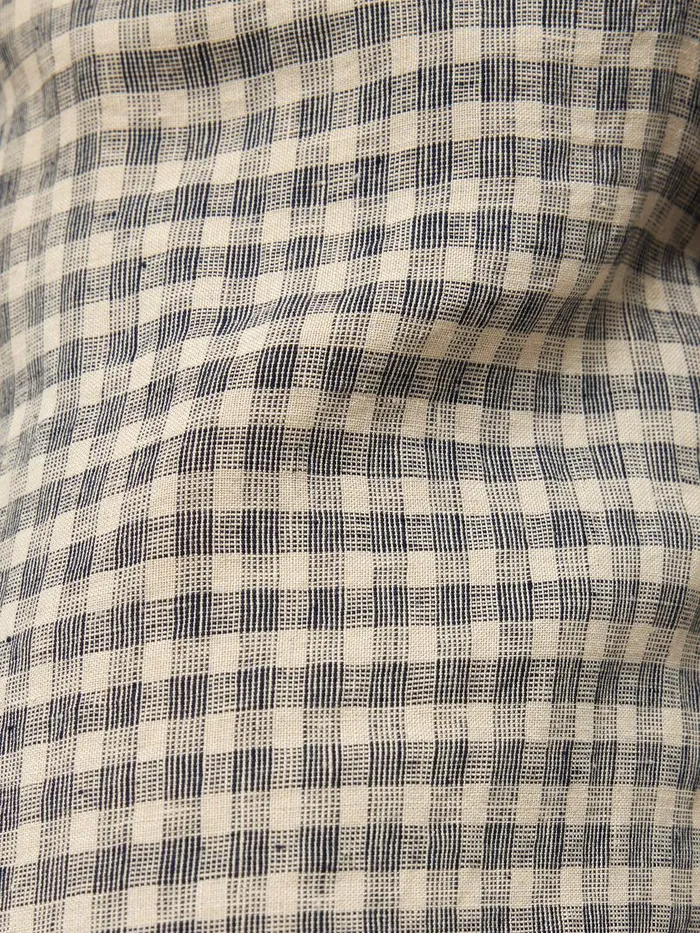 Shop Linen Check Palazzo Trouser Beige Jigsaw Trousers