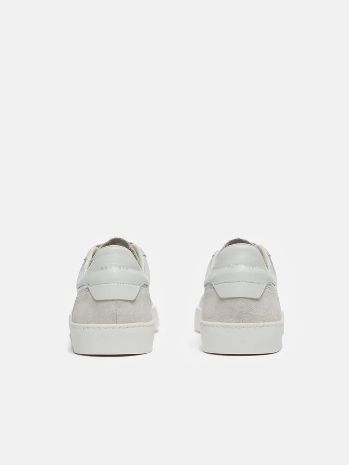 Shop Portland Vintage Classic Trainer Silver Jigsaw Flats