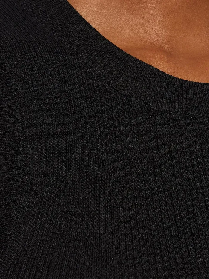 Shop Rib Knitted Tank Black Jigsaw Knitwear and Cashmere