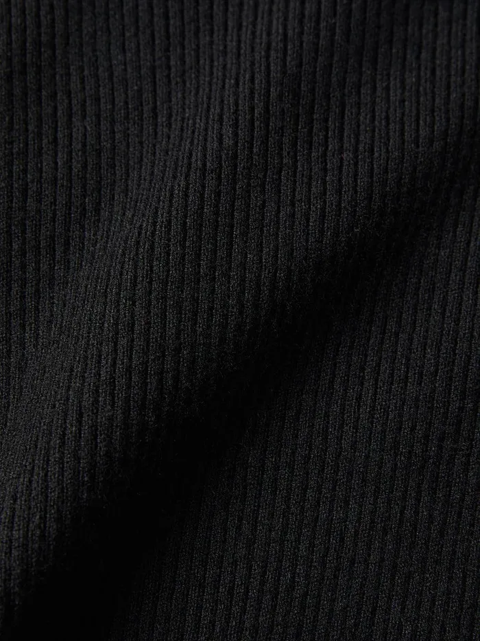 Shop Slash Back Polo Neck Jumper Black Jigsaw Knitwear and Cashmere