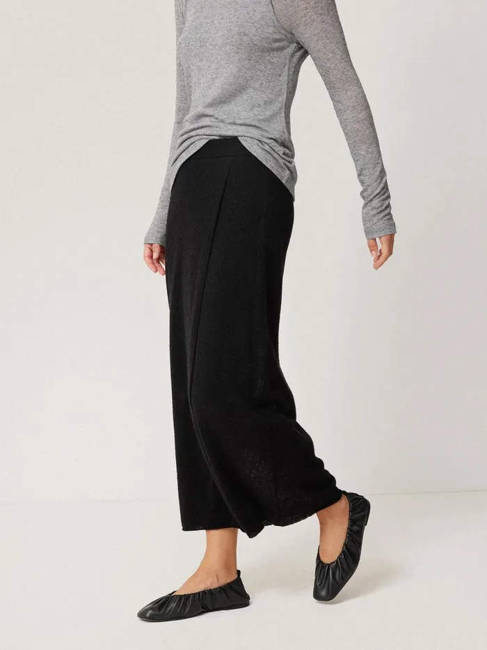 Shop Soft Gauzy Knit Skirt Black Jigsaw Coords