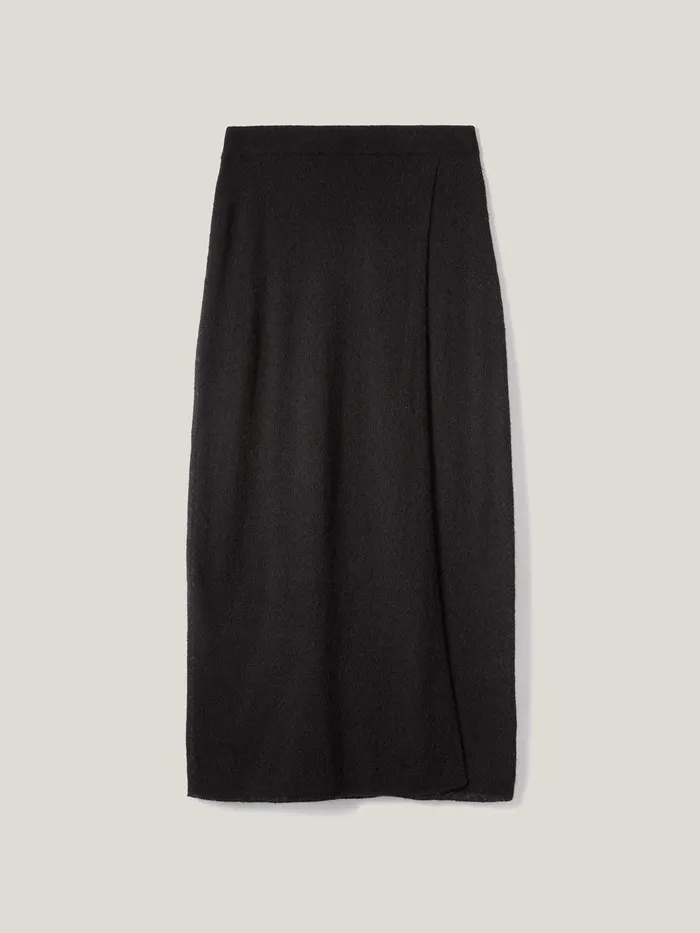 Shop Soft Gauzy Knit Skirt Black Jigsaw Coords