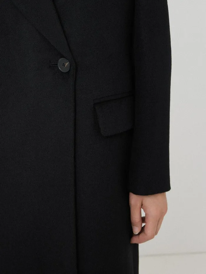 Shop Wool Maxi City Coat Black Jigsaw Coats and Jackets