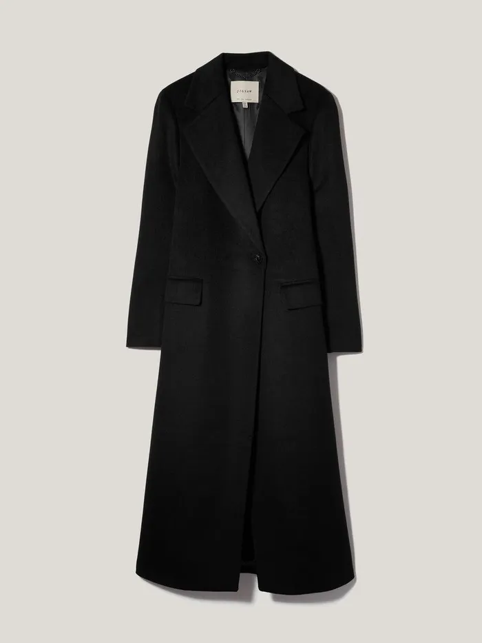 Shop Wool Maxi City Coat Black Jigsaw Coats and Jackets