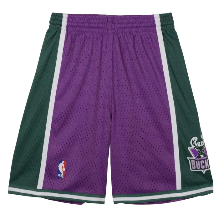 Shorts and Skorts Kids Mitchell and Ness Swingman Milwaukee Bucks Road Shorts