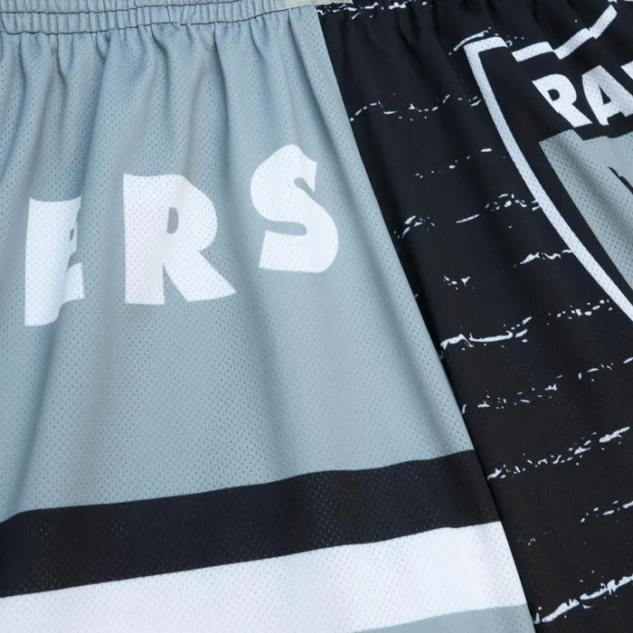 Shorts Men Mitchell and Ness Jumbotron 30 Shorts Oakland Raiders Shorts Men Mitchell and Ness Jumbotron 30 Shorts Oakland Raiders