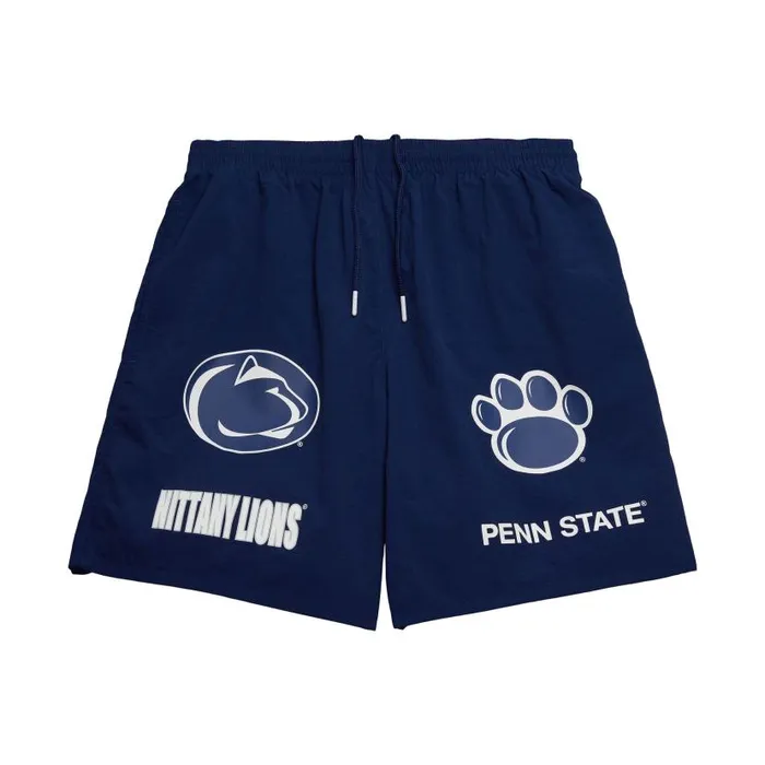 Shorts Men Mitchell and Ness Multi Hit Nylon Shorts Current Logo Penn State University
