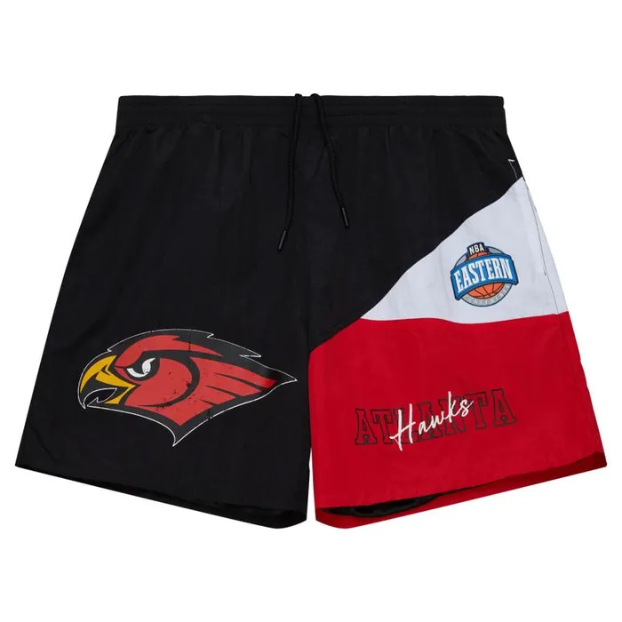 Shorts Men Mitchell and Ness Woven Shorts Vintage Logo Atlanta Hawks