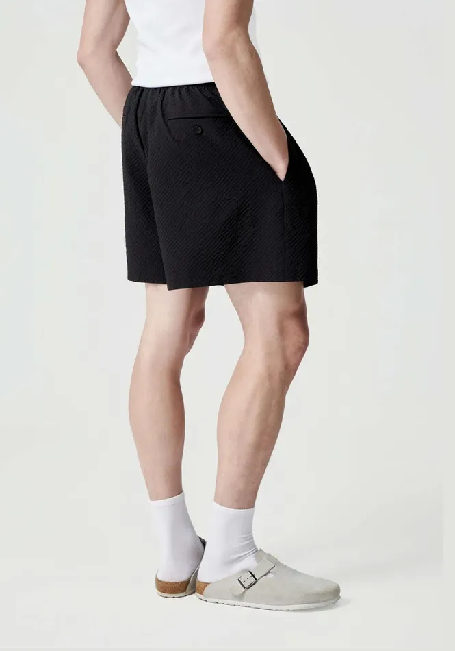 Shorts Men MKI MIYUKI ZOKU Mki Seersucker Shorts Black