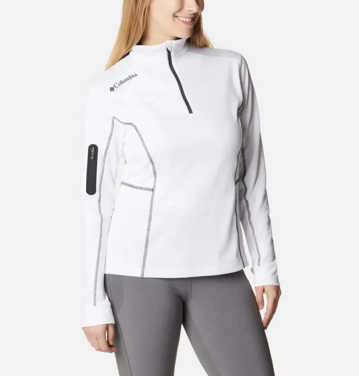 Shotgun Quarter Zip Golf Pullover White Womens Columbia Sportswear Long Sleeve Shotgun Quarter Zip Golf Pullover White Womens Columbia Sportswear Long Sleeve