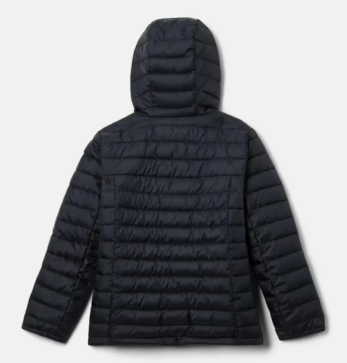Silver Falls Hooded Jacket Black Kids Columbia Sportswear Jackets and Vests