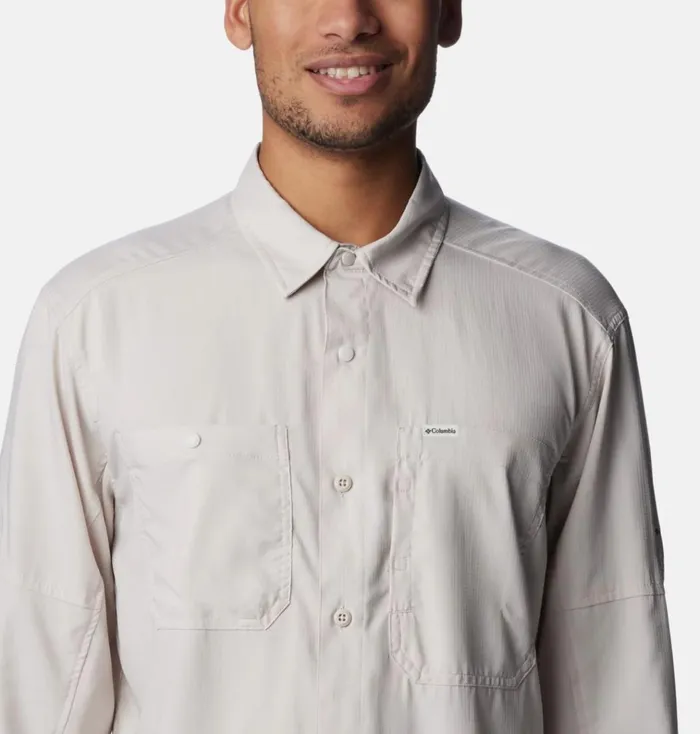 Silver Ridge Utility Lite Long Sleeve Shirt Dark Stone Mens Columbia Sportswear Long Sleeve Silver Ridge Utility Lite Long Sleeve Shirt Dark Stone Mens Columbia Sportswear Long Sleeve
