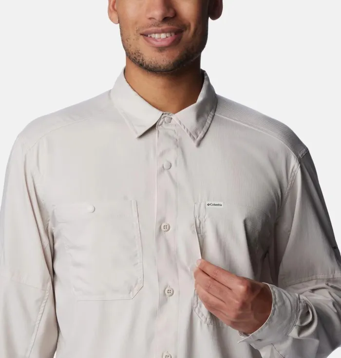 Silver Ridge Utility Lite Long Sleeve Shirt Dark Stone Mens Columbia Sportswear Long Sleeve Silver Ridge Utility Lite Long Sleeve Shirt Dark Stone Mens Columbia Sportswear Long Sleeve