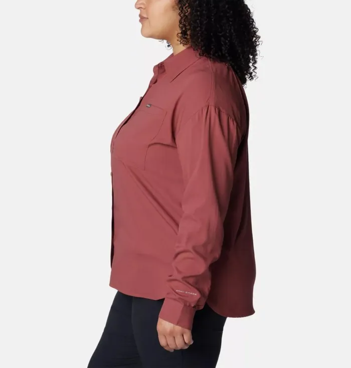 Silver Ridge Utility Long Sleeve Shirt 8211 Plus Size Beetroot Womens Columbia Sportswear Long Sleeve Silver Ridge Utility Long Sleeve Shirt 8211 Plus Size Beetroot Womens Columbia Sportswear Long Sleeve
