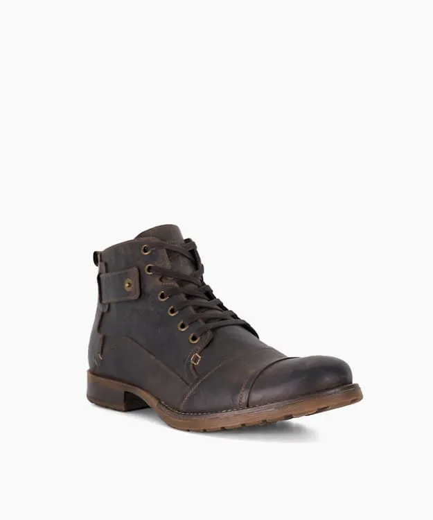 Simon Dark Brown Leather Seam Detail Boots Dune London Brown Men Dune London Casual Boots Simon Dark Brown Leather Seam Detail Boots Dune London Brown Men Dune London Casual Boots