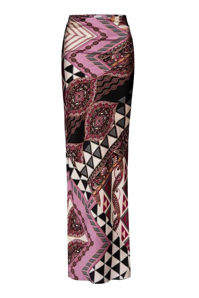 Skirts and Shorts Women MISA Los Angeles ANARAK SKIRT Leonardo Patchwork
