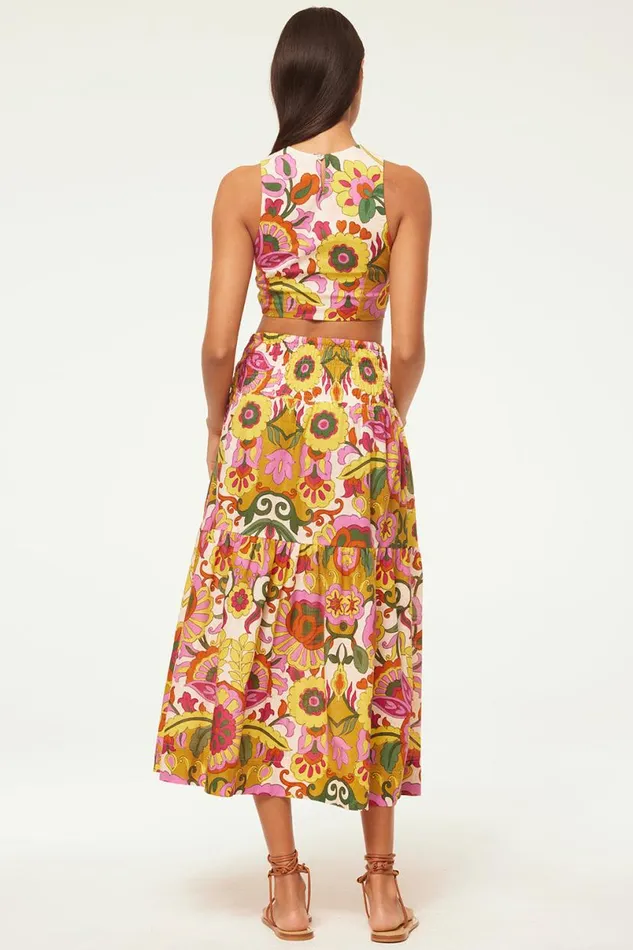 Skirts and Shorts Women MISA Los Angeles ELLEN SKIRT Floral Corsica Multi
