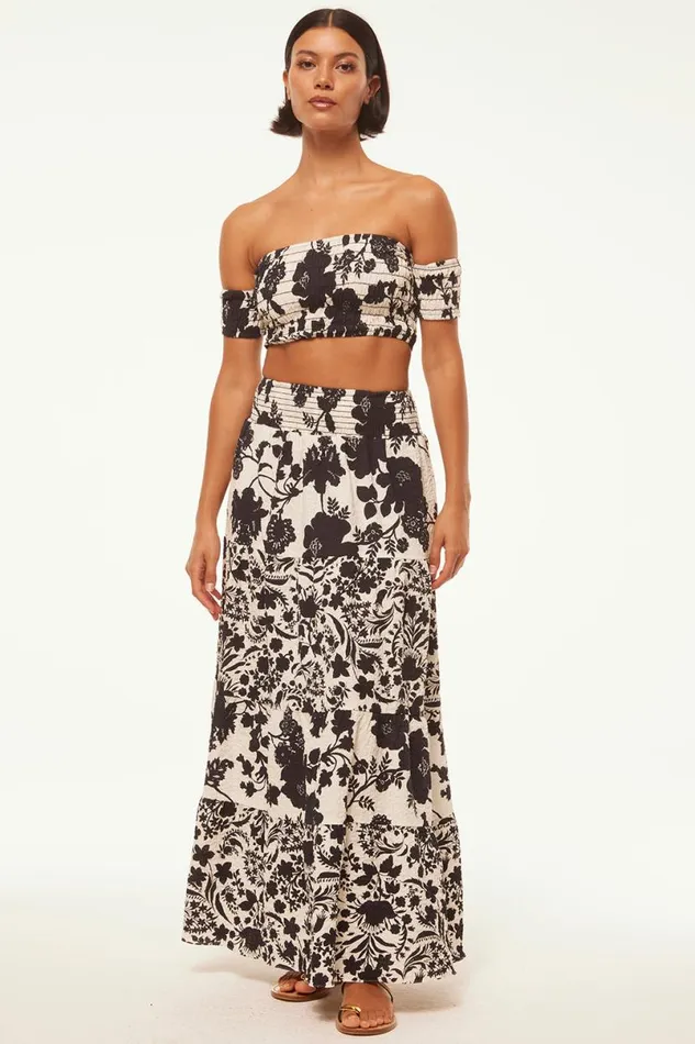 Skirts and Shorts Women MISA Los Angeles YELENA SKIRT Flora Negra