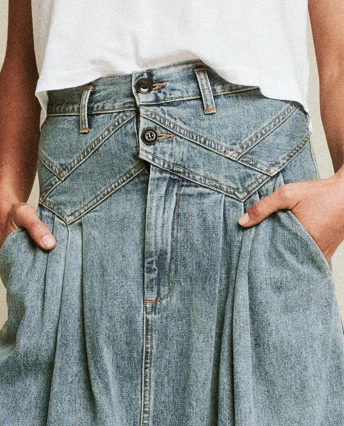 Skirts and Shorts Women The Great The Field Skirt Misty Wash