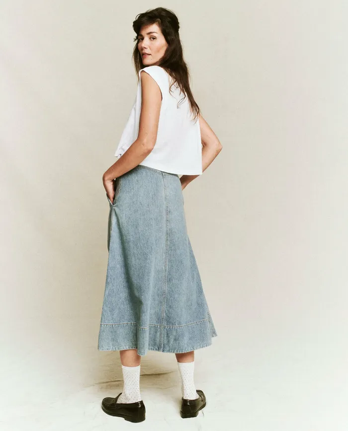 Skirts and Shorts Women The Great The Field Skirt Misty Wash