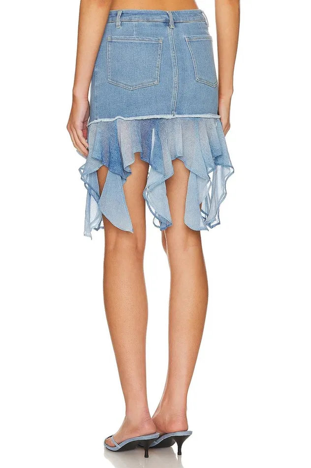 Skirts Women Lovers and Friends Britney Mini Skirt Blue Denim