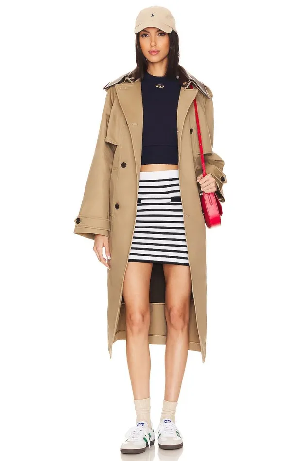 Skirts Women Lovers and Friends Selene Striped Skirt Black and White