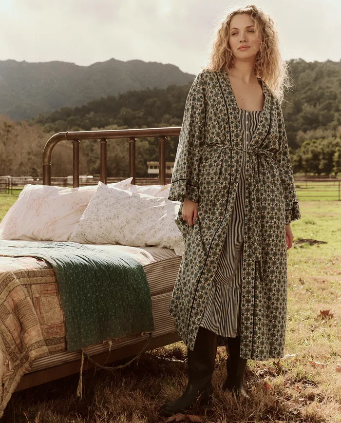 Sleep Robes Women The Great The Robe Geo Medallion Print