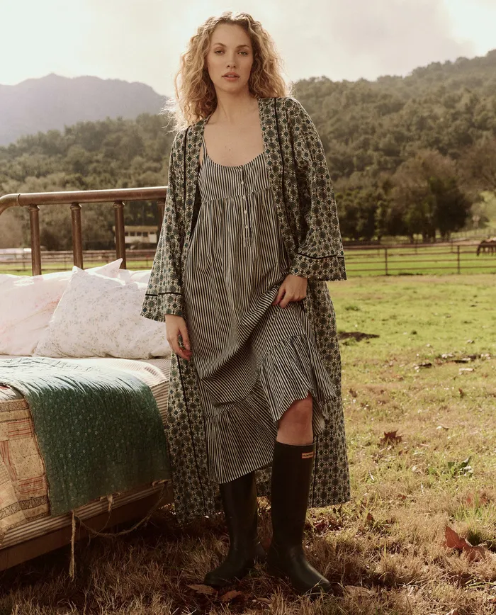 Sleep Robes Women The Great The Robe Geo Medallion Print