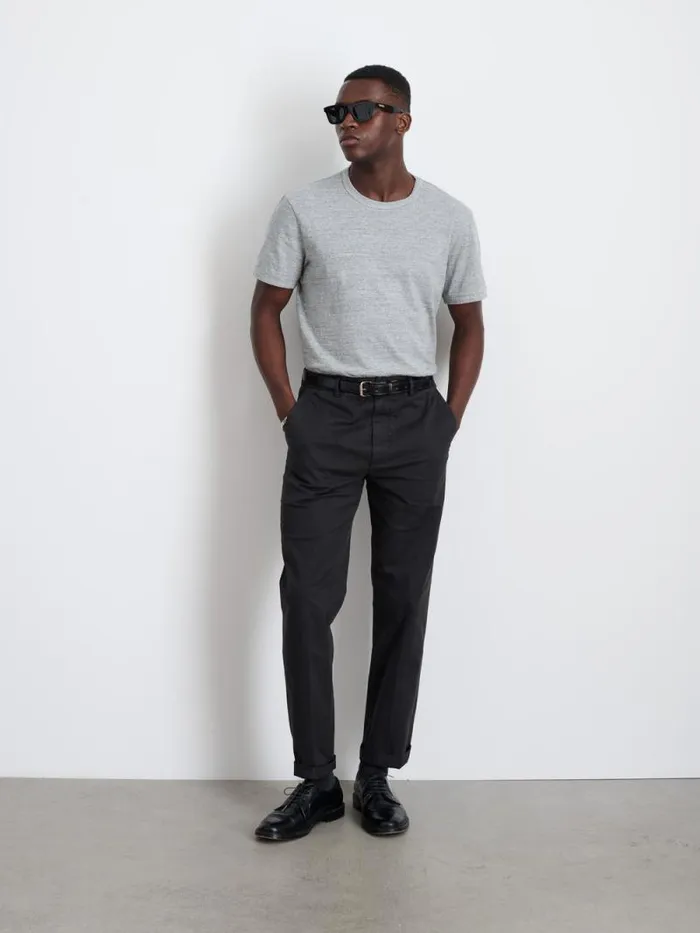 Slim Trouser In Chino Black Men Alex Mill Pants