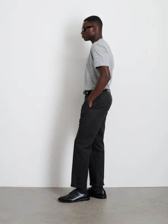 Slim Trouser In Chino Black Men Alex Mill Pants