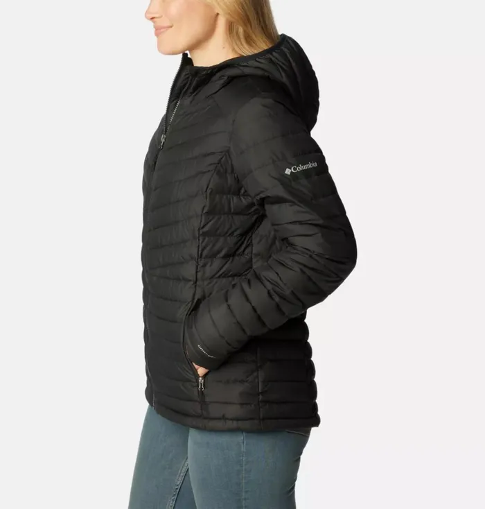 Slope Edge Hooded Jacket Black Womens Columbia Sportswear Insulated and Down Slope Edge Hooded Jacket Black Womens Columbia Sportswear Insulated and Down