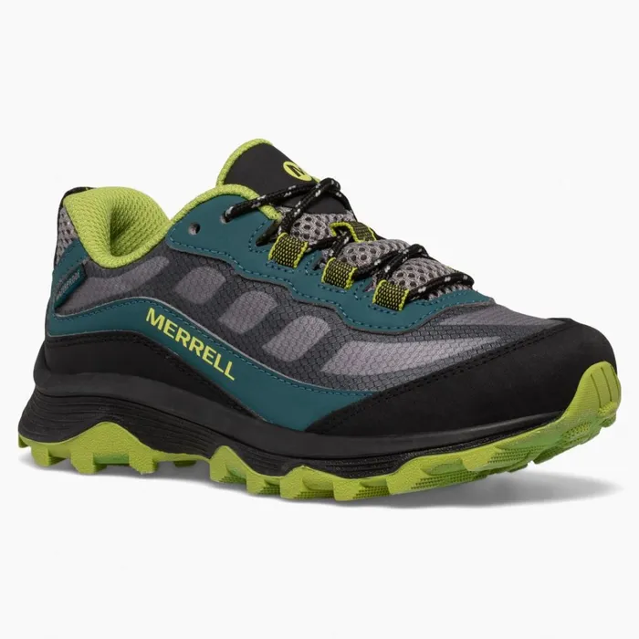 Sneakers Kids Merrell Big Moab Speed Low Waterproof Deep Greenblack