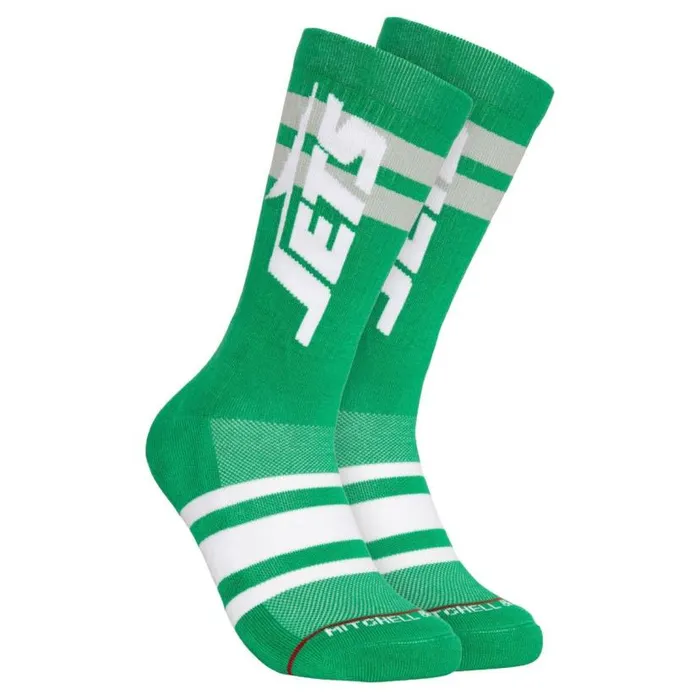 Socks Men Mitchell and Ness Lateral Crew Socks New York Jets