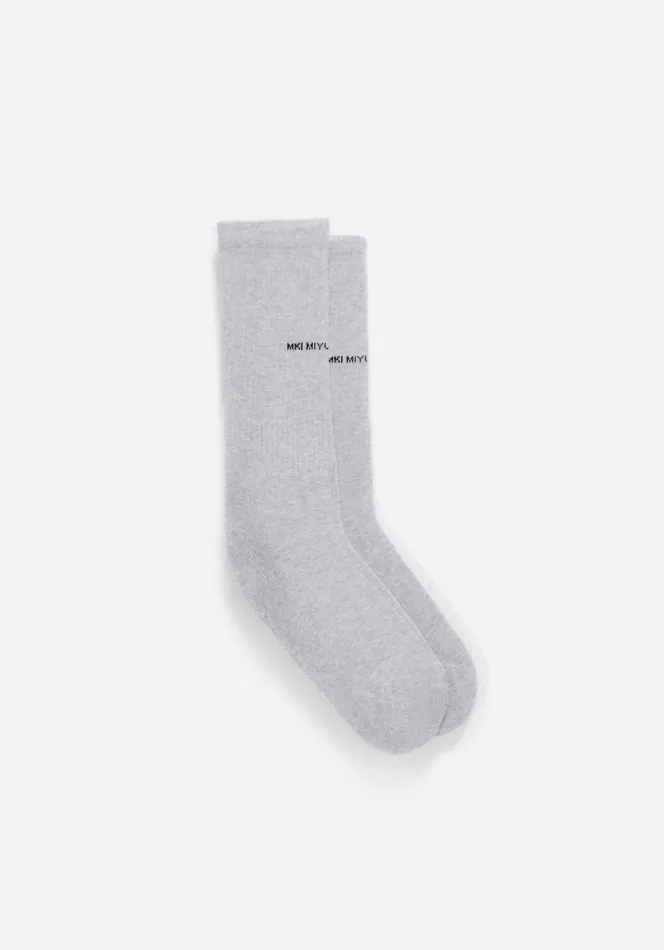 Socks Men MKI MIYUKI ZOKU Mki Staple Socks Grey