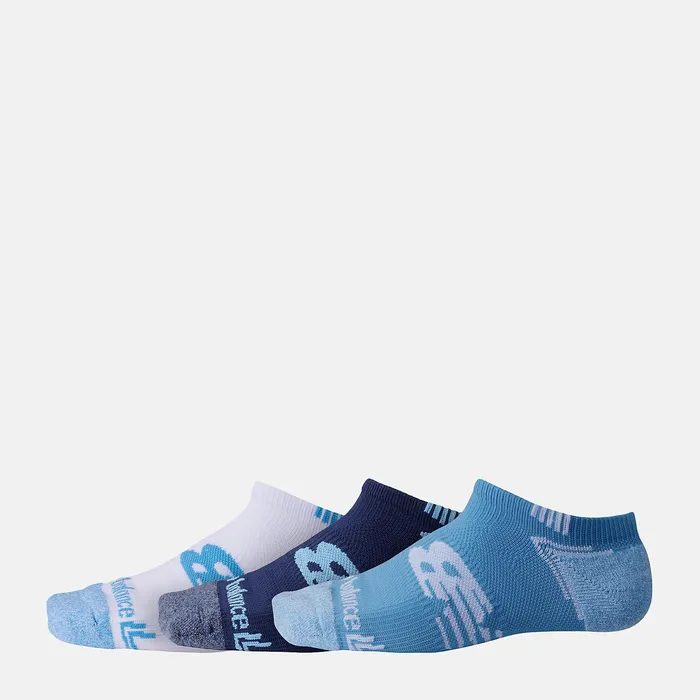 Socks MenWomen Newbalance No Show Run Sock 3 Pack Blue