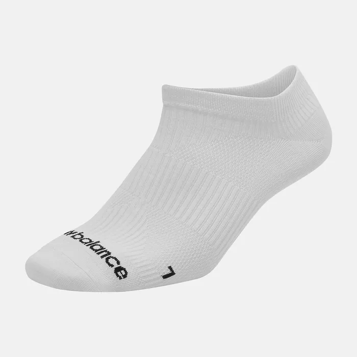 Socks MenWomen Newbalance Run Flat Knit No Show Sock 1 Pair White