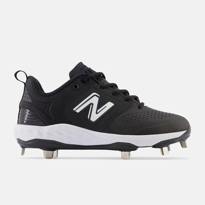 Softball Women Newbalance Fresh Foam X Velo V3 Metal Synthetics Black With White